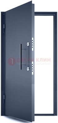 Черная металлическая бронированная дверь ДБ-1 в Коломне