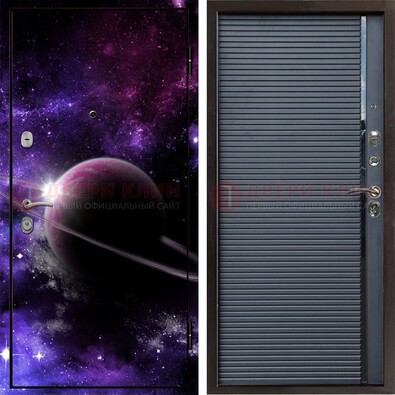 Металлическая дверь с фотопечатью Сатурна ДФ-20 в Коломне