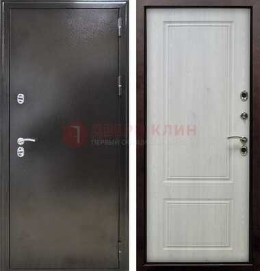 Коричневая железная дверь с МДФ ДМ-170 в Кирове