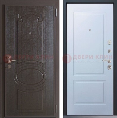 Квартирная железная дверь с МДФ панелями ДМ-380 в Коломне