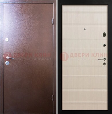 Входная дверь с порошковым покрытием и терморазрывом МДФ ДП-210 в Коломне
