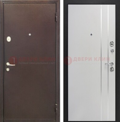Входная дверь с порошковым покрытием с МДФ с молдингами ДП-232 в Коломне
