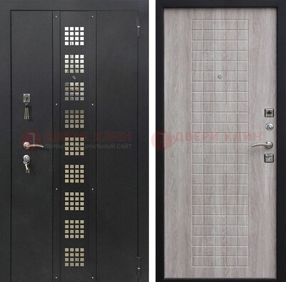 Железная дверь с порошковым покрытием Медный антик/Капучино  ДП-233 в Коломне