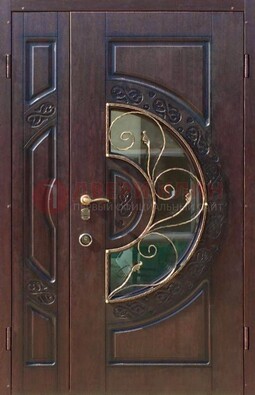 Полуторная железная дверь Винорит в классическом стиле ДСК-272 в Коломне