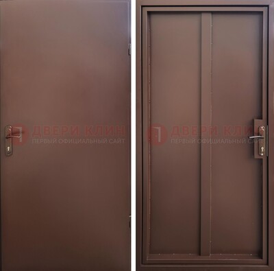 Техническая дверь с порошковым покрытием медный антик с двух сторон ДП-253 в Коломне