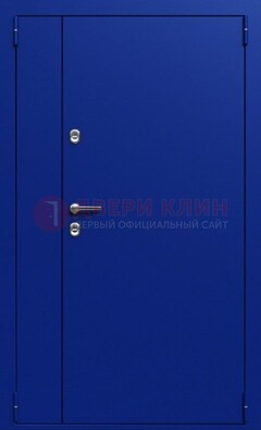 Синяя тамбурная дверь ДТМ-23 в Коломне