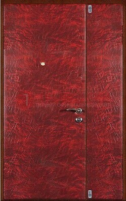 Красная тамбурная дверь ДТМ-33 в Коломне