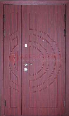 Красная железная дверь с виноритом ДВТ-3 в Коломне