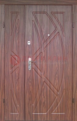 Железная тамбурная полуторная дверь с МДФ ПЛ-7 в Коломне