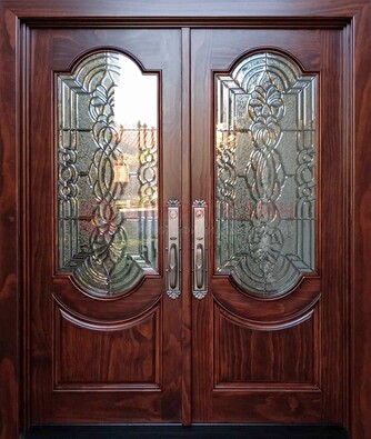 Классическая железная дверь с массивом дуба для входа ВЖ-23 в Коломне